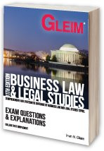 Gleim Business Law / Legal Studies - Exam Questions and Explanations
