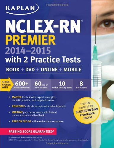 NCLEX-RN Premier 2014-2015 with 2 Practice Tests