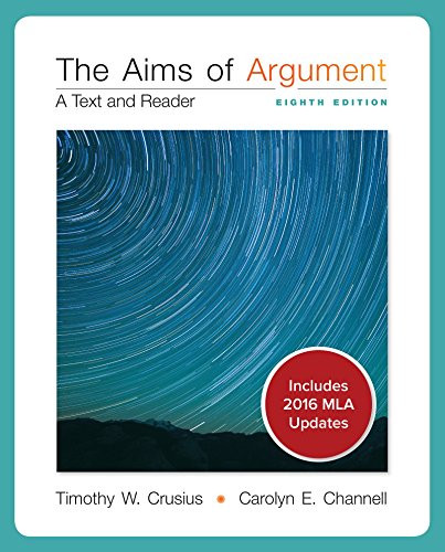 Aims of Argument MLA 2016 UPDATE