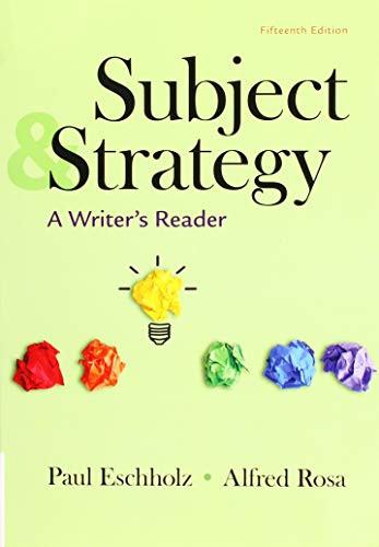 Subject and Strategy