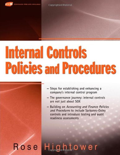 Internal Controls Policies And Procedures