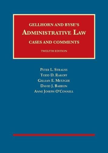 Administrative Law Cases and Comments