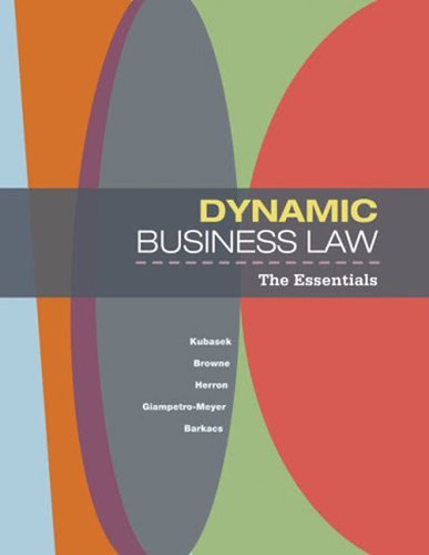 Dynamic Business Law the Essentials