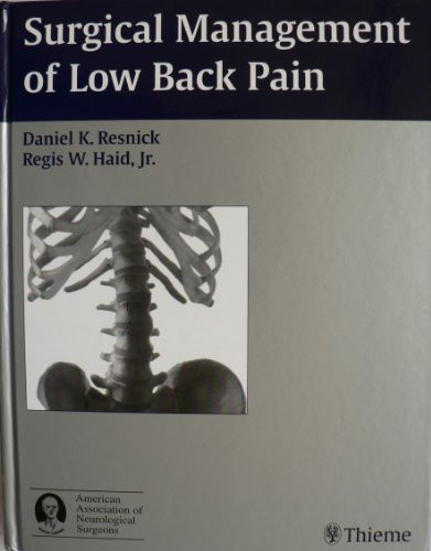 Surgical Management of Low Back Pain