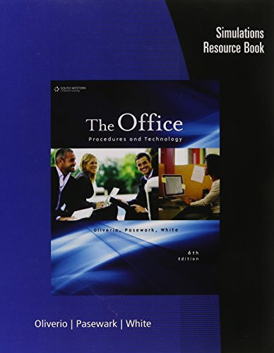 Simulations Resource Book for The Office: Procedures and Technology