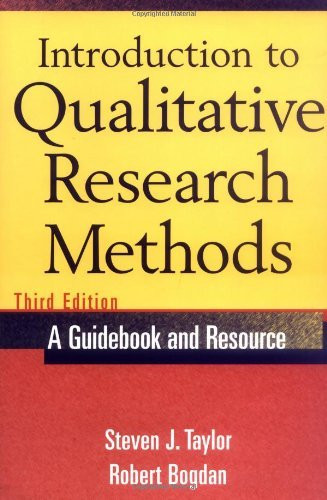 Introduction To Qualitative Research Methods
