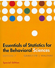 Essentials Of Statistics For The Behavioral Sciences