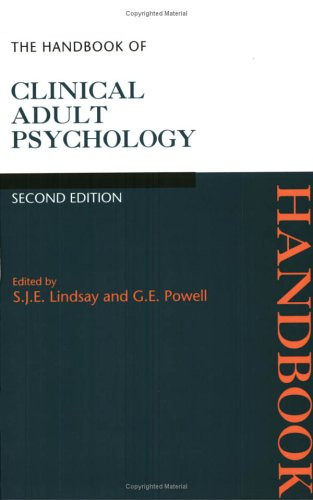 Handbook of Clinical Adult Psychology