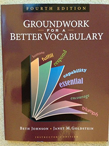Groundwork For A Better Vocabulary Instructor's Edition