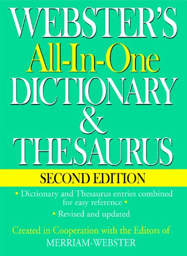 Webster's All-In-One Dictionary And Thesaurus