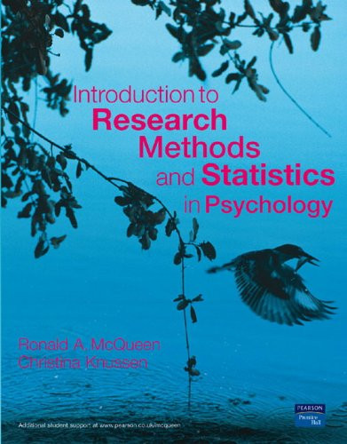 Introduction to Research Methods and Statistics In Psychology A Practical Guide for the Undergraduate Researcher