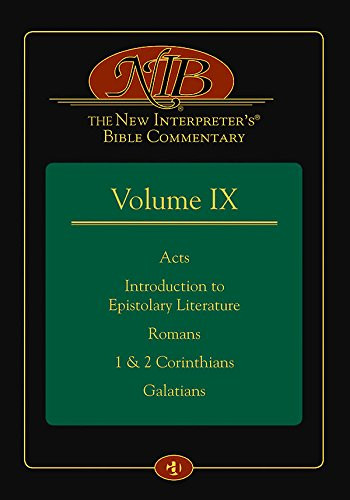 New Interpreter's Bible Commentary Volume IX Acts Introduction to