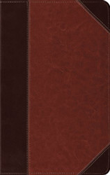 Esv Thinline Bible Trutone Brown/Cordovan Portfolio Design Red Letter Text