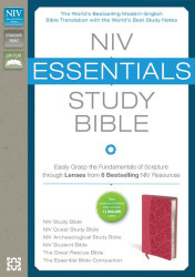 NIV Essentials Study Bible Imitation Leather Pink