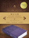 HCSB Study Bible Purple LeatherTouch
