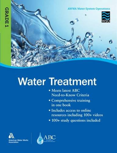 Water Treatment Grade 1 WSO AWWA Water System Operations WSO