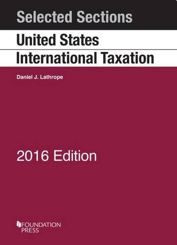Selected Sections on United States International Taxation