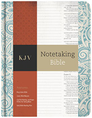 KJV Notetaking Bible Blue Floral