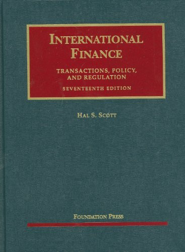 International Finance Transactions Policy And Regulation