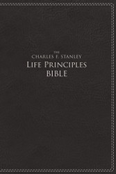 Niv The Charles F. Stanley Life Principles Bible Imitation Leather Black