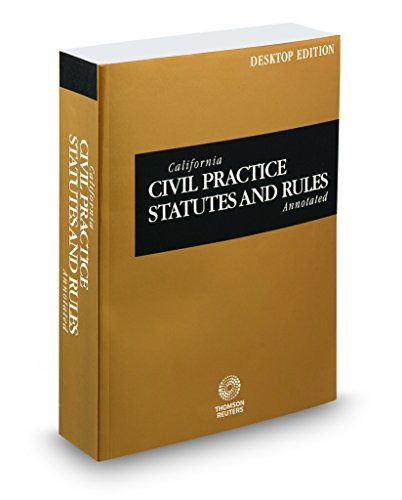 California Civil Practice Statutes and Rules Annotated 2018 ed.
