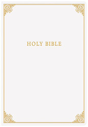CSB Family Bible White Bonded Leather Over Board