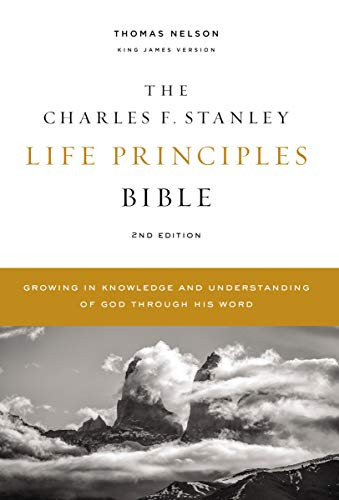 KJV Charles F. Stanley Life Principles Bible 2nd Edition Hardcover Comfort Print
