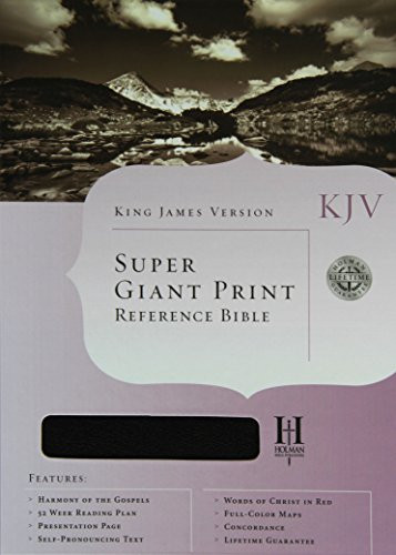 KJV Super Giant Print Reference Bible Black Bonded Leather