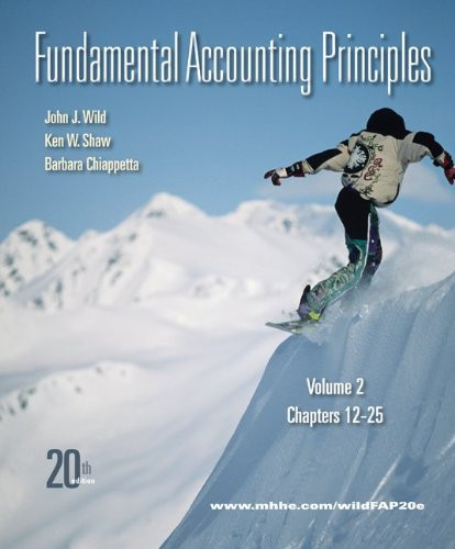Fundamental Accounting Principles Volume 2