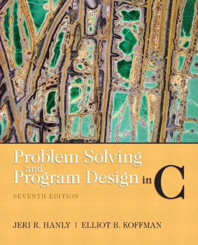 Problem Solving And Program Design In C