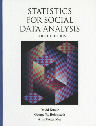 Statistics for Social Data Analysis