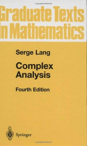 Complex Analysis (Graduate Texts in Mathematics)