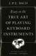 Essay on the True Art of Playing Keyboard Instruments