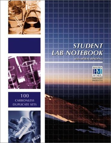Student Lab Notebook: 100 duplicate pages