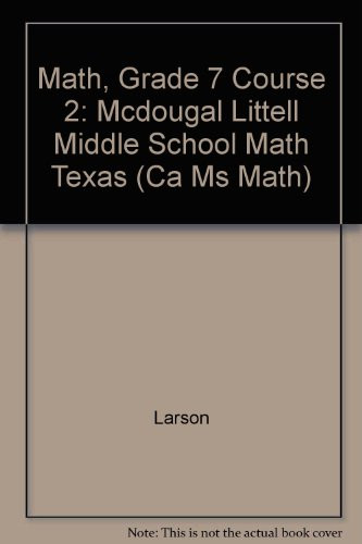 McDougal Littell MATH COURSE 2 Texas