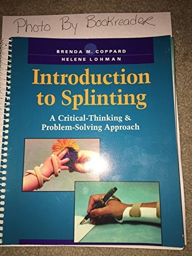 Introduction To Splinting by Coppard Brenda M.