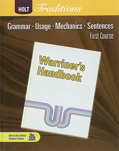 Warriner's Handbook First Course