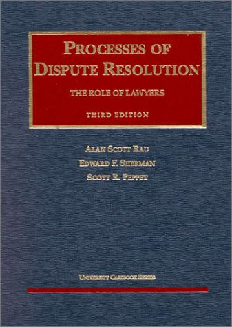 Processes of Dispute Resolution