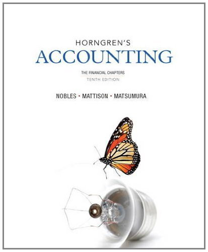 Horngren's Accounting The Financial Chapters