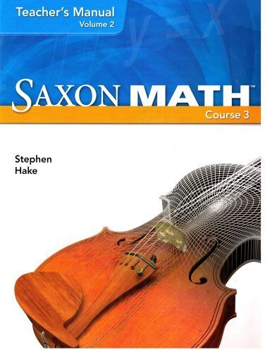 Saxon Math Volume 2 by SAXON PUBLISHERS