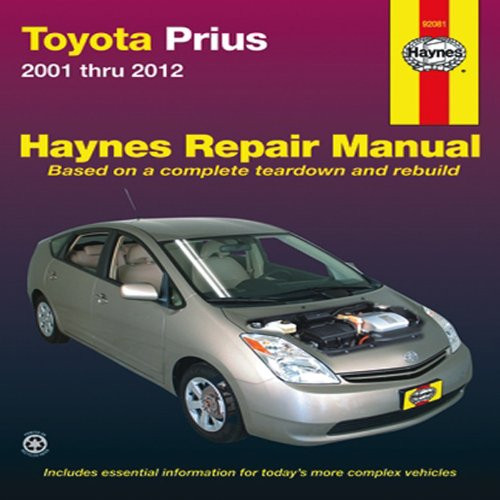 Toyota Prius 2001-2012 Repair Manual (Haynes Repair Manual)