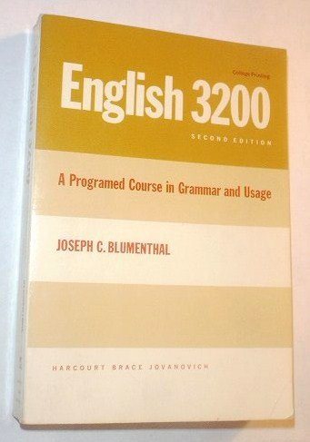 English 3200: A Programmed Course in Grammar and Usage