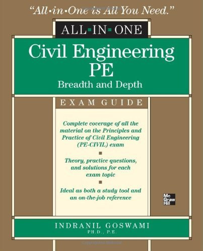 Civil Engineering All-In-One Pe Exam Guide By Goswami Indranil Isbn ...