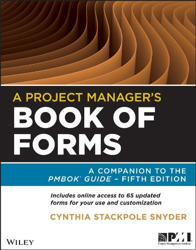 Project Manager's Book Of Forms