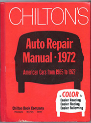 Chiltons Auto Repair Manual 1965-1972