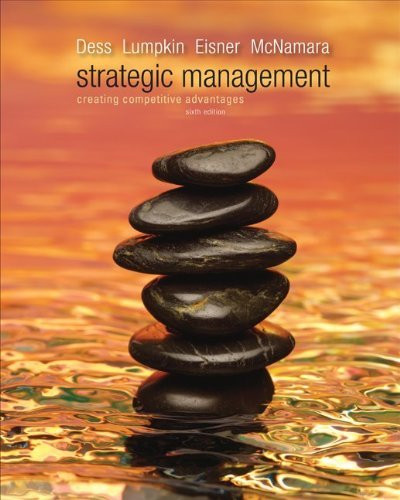 Strategic Management Creating Competitive Advantages