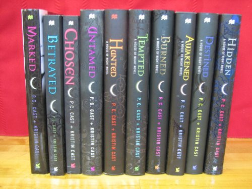 House of Night Series Complete Set 10 Book Collection Volumes 1-10