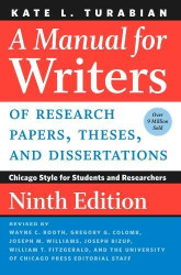 Manual for Writers of Research Papers Theses and Dissertations