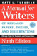 Manual for Writers of Research Papers Theses and Dissertations