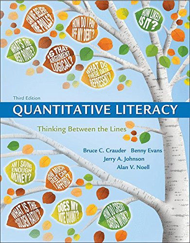 Quantitative Literacy Quantitative Literacy